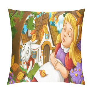 Personality  Girl Sleeping In The Forest Pillow Covers