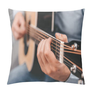 Personality  Man Playing Guitar Pillow Covers