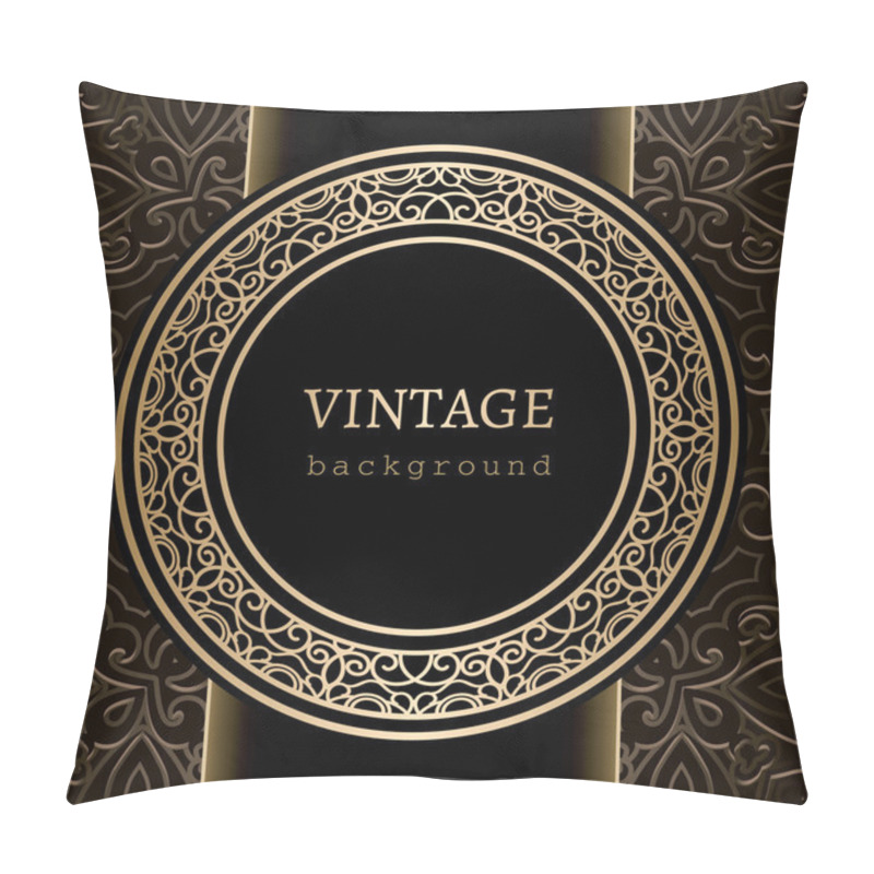 Personality  Vintage gold background pillow covers