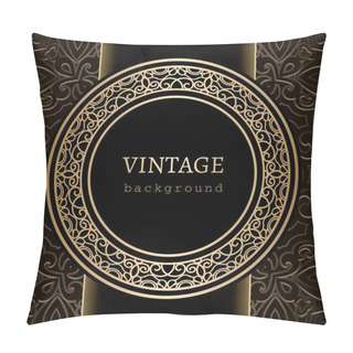 Personality  Vintage Gold Background Pillow Covers