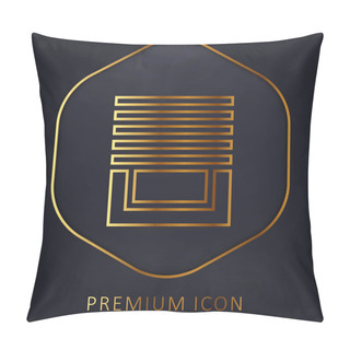 Personality  Blinds Golden Line Premium Logo Or Icon Pillow Covers