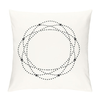 Personality  Vector Dotted Geometric Shape. Pillow Covers