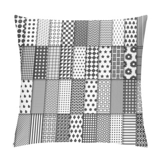 Personality  Set Of 44 Seamless Patterns Pillow Covers