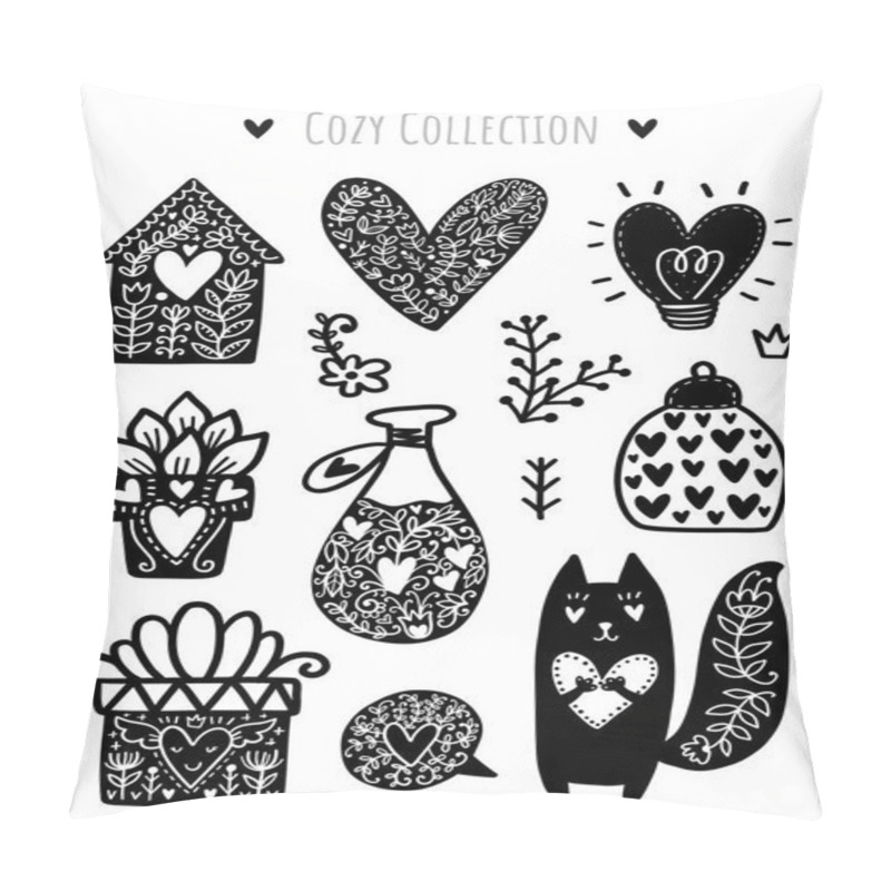 Personality  Vector scandinavian illustration pillow covers