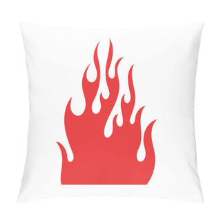 Personality  Fire Flame Vector Illustration Design Template Pillow Covers