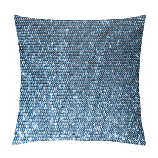 Personality  Silver Sequins Fabric Pillow Covers