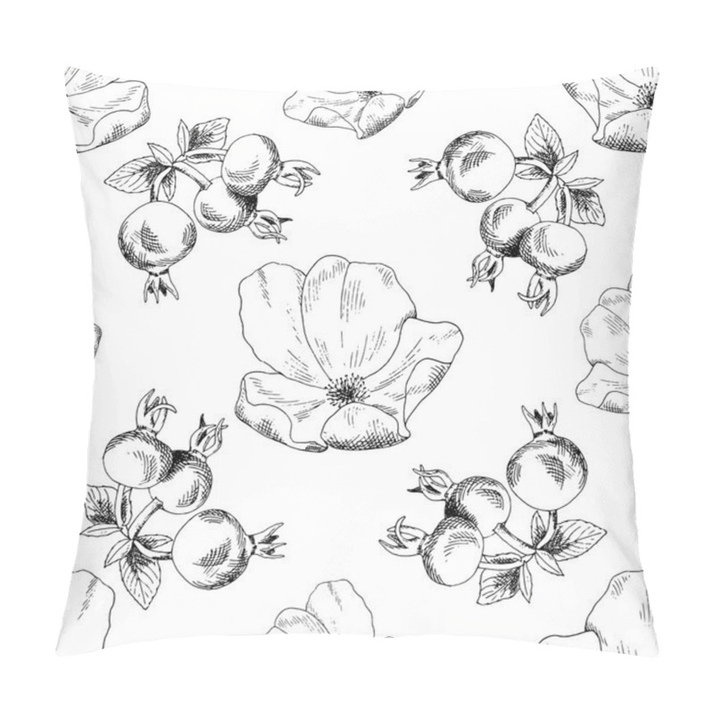 Personality  Seamless Sketch Briar Template Pillow Covers