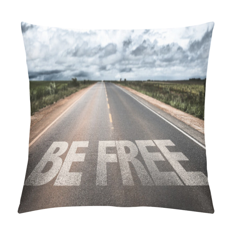 Personality  Be Free On Rural Road Pillow Covers