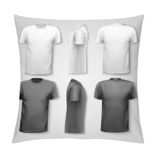 Personality  T-shirts With Sample Text Space. Vector.  Pillow Covers