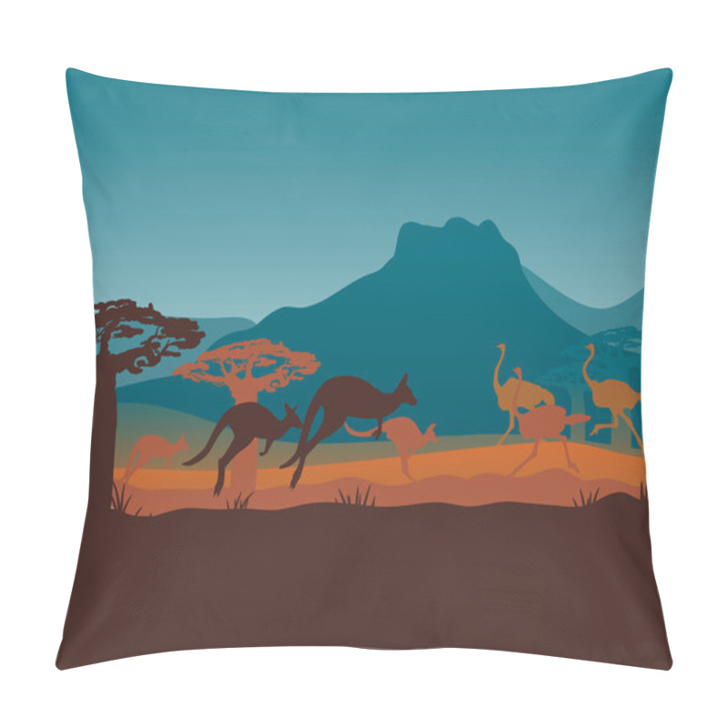 Personality  Australia travel design template pillow covers