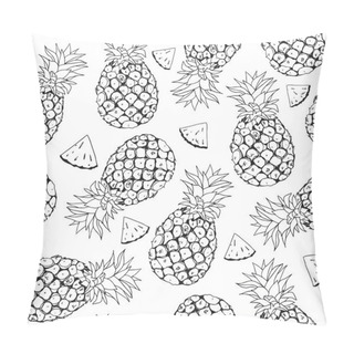 Personality  Vector Pineapple Background Pillow Covers