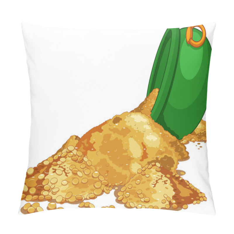 Personality  Gold Poured From The Cauldron Pillow Covers
