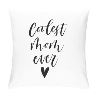 Personality  Happy Mothers Day. Lettering Composition With Floral Doodle Elements. Pillow Covers