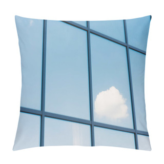 Personality  Sky And Clouds Reflection In The Windows Of Modern Office Building Pillow Covers
