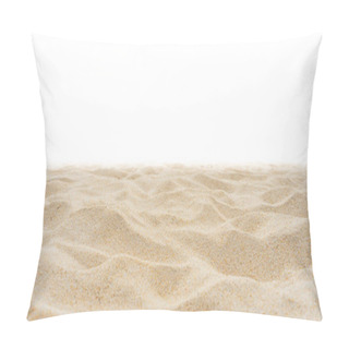 Personality  Nature Beach Sand On White Background Pillow Covers