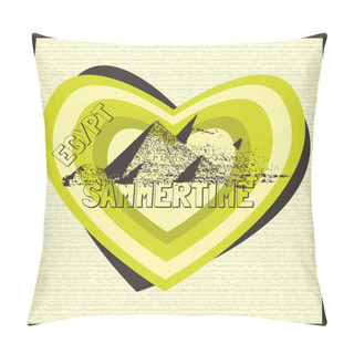 Personality  Around The World. Egypt Pillow Covers