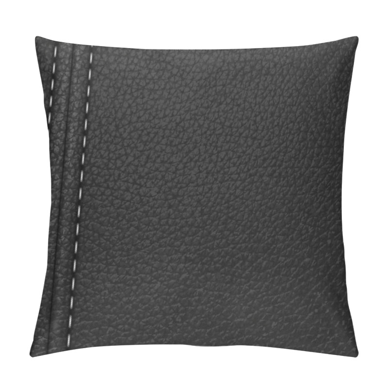 Personality  Black Leather Pillow Covers