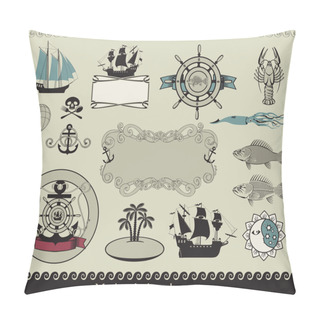 Personality  Marine Theme Pillow Covers