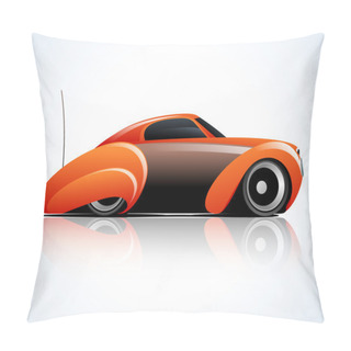 Personality  Transportation Concept With Sports Car. Pillow Covers