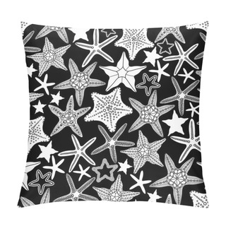 Personality  Graphic Starfish Seamless Pattern Pillow Covers