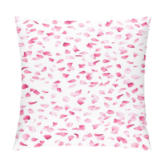 Personality  Pink Cherry Petals Background.  Pillow Covers