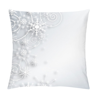 Personality  Abstract Christmas Snowflakes Background Pillow Covers