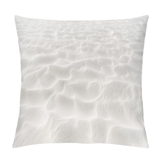 Personality  Beach With Clean White Textured Sand Pillow Covers