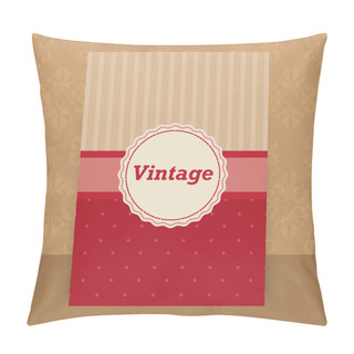 Personality  Vector Vintage Background. Vector  Illustration  Pillow Covers