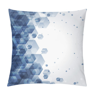 Personality  Abstract 3d Technology Cubes Background Pillow Covers