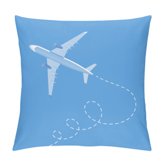 Personality  Flight Of The Plane In The Sky Pillow Covers