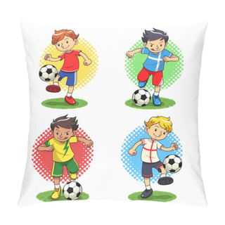 Personality  Soccer Boys Pillow Covers