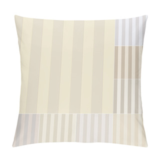 Personality Seamless Pastel Vertical Stripes Pattern Pillow Covers