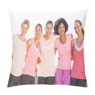 Personality  Women Wearing Pink For Breast Cancer Pillow Covers