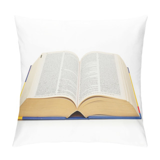 Personality  Big Dictionary Isolated On The White Background Pillow Covers