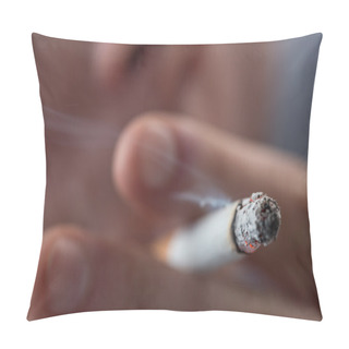 Personality  Focus On Top Of Burning Cigarette Pillow Covers