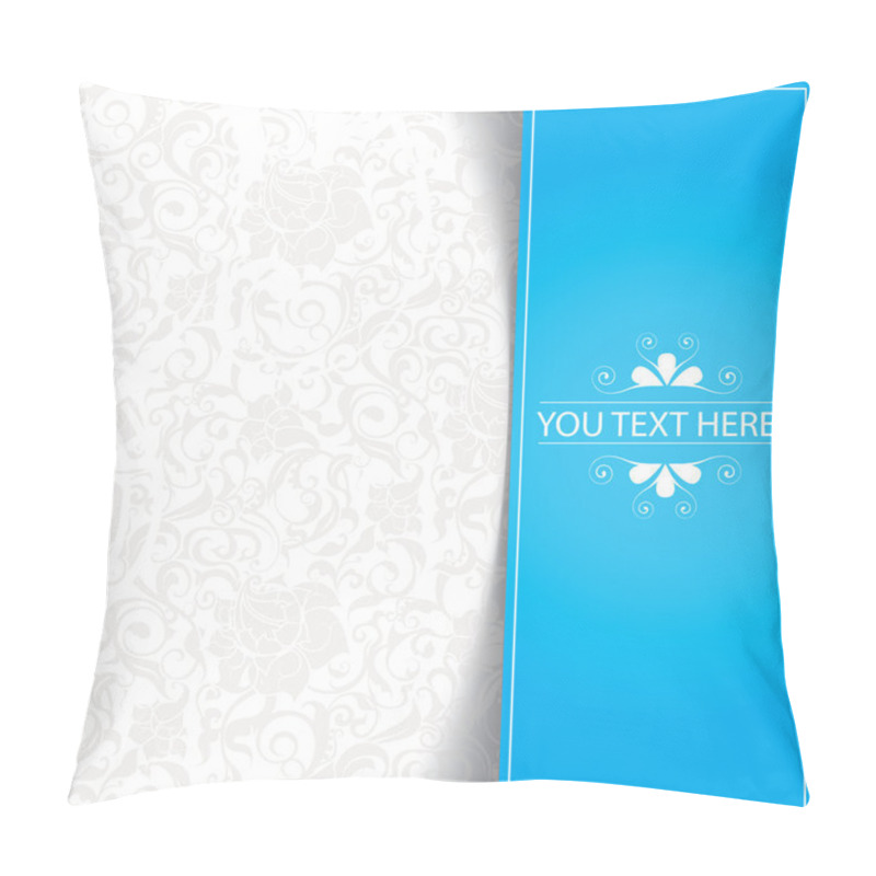 Personality  Blue floral abstract background pillow covers