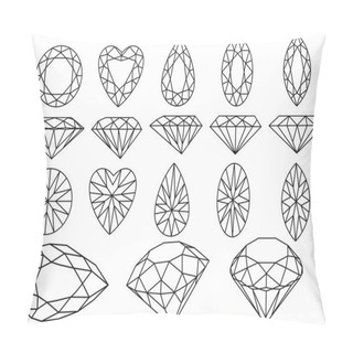 Personality Vector Diamond Set Pillow Covers