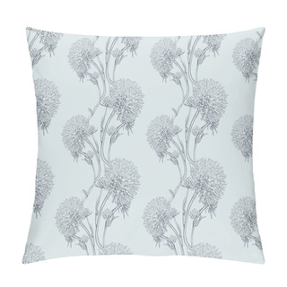 Personality  Floral Pattern Seamless Background. Foliage And Flower Wallpaper Design Of Nature. Vector Illustration. Pillow Covers