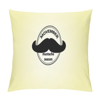 Personality  Movember Badge 2 Pillow Covers