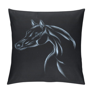 Personality  Horse Drawing Sketch Art Pillow Covers