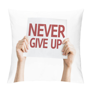 Personality  Never Give Up Card Pillow Covers
