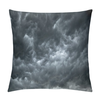 Personality  Dark, Ominous Rain Clouds Pillow Covers