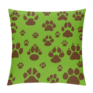 Personality  Cats, Dogs And Other Pet Footprints Pillow Covers