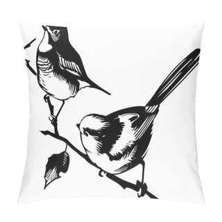 Personality  Two Birds Pillow Covers