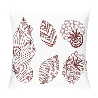 Personality  Creative Nature Collection In Zentangle Style Pillow Covers