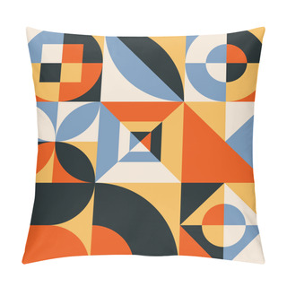 Personality  Retro Bauhaus Seamless Background Pillow Covers