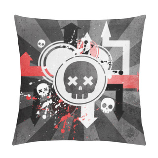 Personality  Abstract Scull Illustration,  Vector Illustration   Pillow Covers
