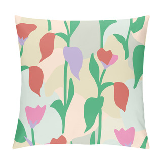 Personality  Vector Flower Illustration Seamless Repeat Pattern Fashion And Home Decor Fabric Print Pillow Covers