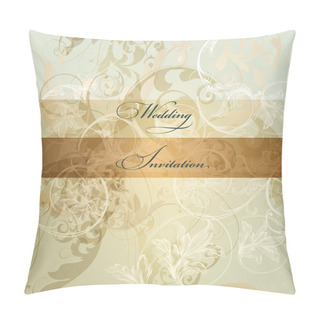 Personality  Wedding Invitation Card With Ornament Pillow Covers