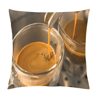 Personality  Mainstream Of Strong Espresso Coffee Pillow Covers